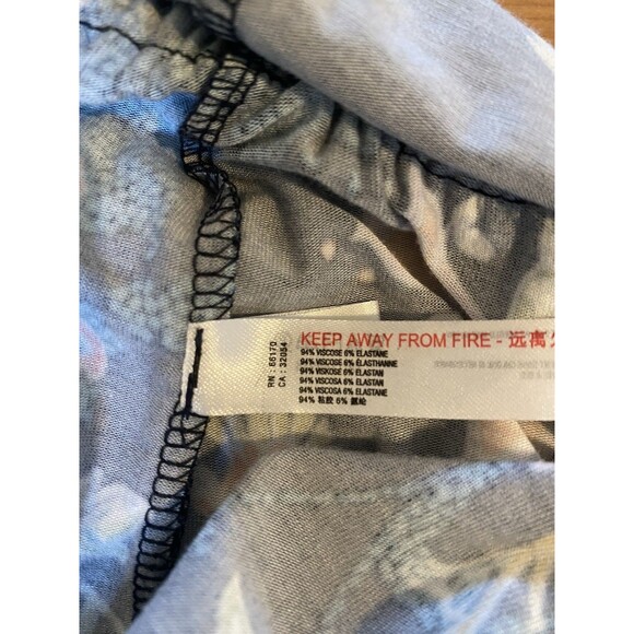 Anthropologie Blue S  Floral‎ Luka Size Jogger Jumpsuit Tassel Drawstring Waist - Picture 14 of 14